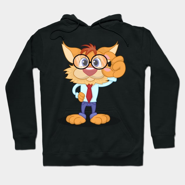 Cat cartoon Hoodie by Grazia